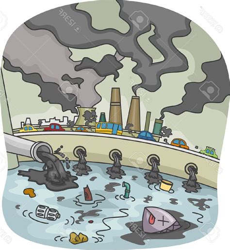 poster cartoon water pollution drawing alixlaautentica