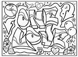 Coloring Graffiti Pages Printable Book Comments sketch template