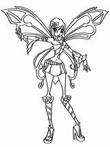 Coloring Pages Winx Tecna Club Girls sketch template