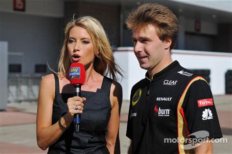 Davide Valsecchi Lotus F1 Third Driver With Sarah Winkhaus Sky Sports