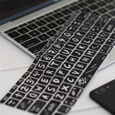 retro blackboard keyboard stickercover  apple laptop etsy