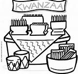 Kwanzaa sketch template