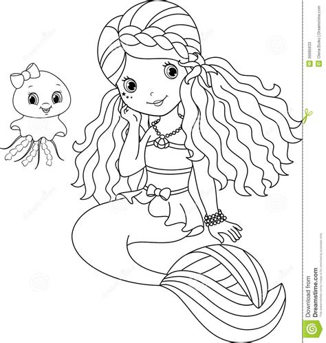 mermaid coloring pages  getdrawings