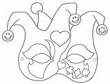 Colorare Maschere Carnevale Masks sketch template