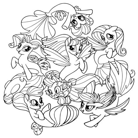 coloring pages  pony images