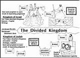 Kingdom Divided Bible Israel Judah Kings Lesson Kids Coloring Year Biblical Sunday School King Lessons Pages Line Historical Clear Illustrations sketch template