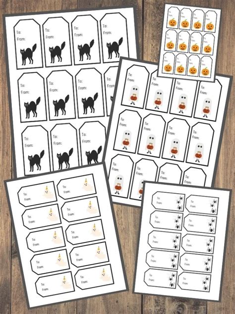 printable halloween gift tags    instantly