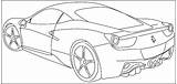 Colorir Ferrari2 sketch template