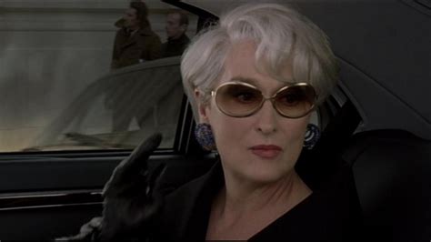 the golden brown sunglasses miranda priestly meryl streep in the