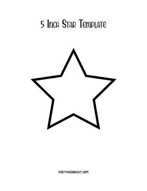star template printables large small star stencils party bright