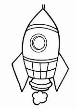 Rocket Coloring Pages Kindergarten Preschool Kids sketch template