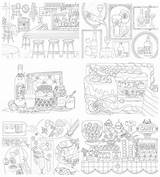 Coloring Book Sweets Dishes Kayliebooks sketch template