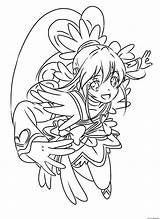Glitter Force Coloring Pages Cure Heart Precure Pretty Doki Printable Cute Book Popular Entitlementtrap Template sketch template