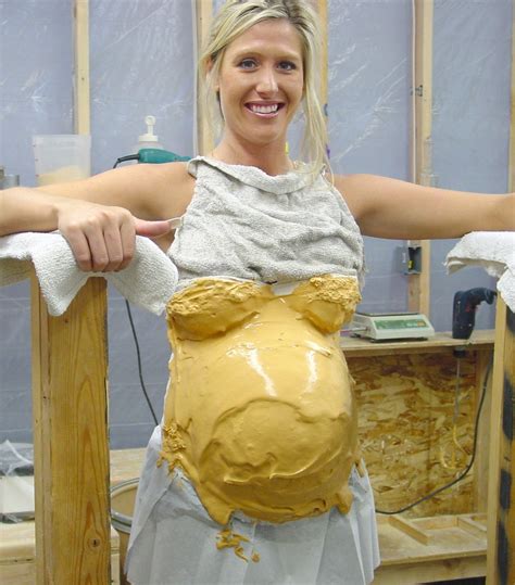 Making A Pregnant Belly Casting With Accu Cast Alginate This Is The