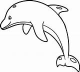 Dolphin Wecoloringpage Kunjungi sketch template