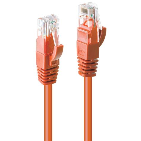 cat uutp network cable orange  lindy uk