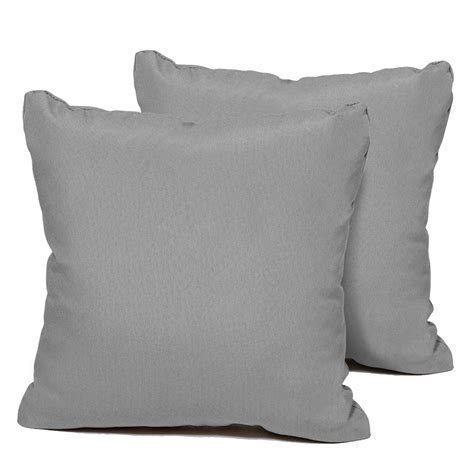 square grey outdoor pillows grey patio pillow set