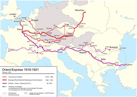 orient express train route map
