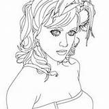 Perry Katy Coloring Pages Famous People Pop Hellokids Printable Singer sketch template