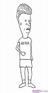 Beavis Butthead Coloring Pages Butt Head Draw sketch template