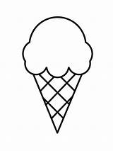 Ice Cream Coloring Simple 1001coloring Total Nice sketch template