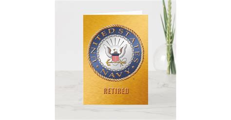 navy retired cards zazzlecom