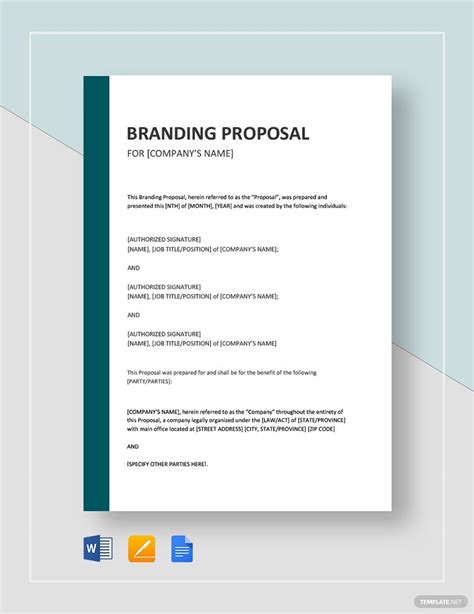 branding proposal template   proposal templates proposal