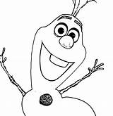 Olaf Coloring Wecoloringpage Pages sketch template