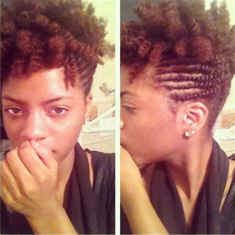 flat twists and twist out updo naturalhair curly hair