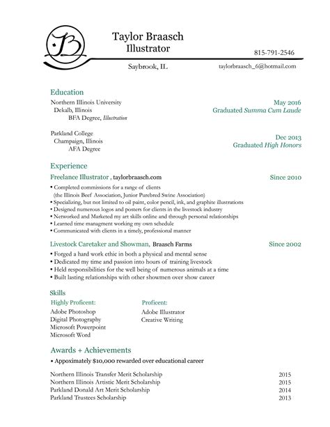 scholarship resume template  college student resume templates