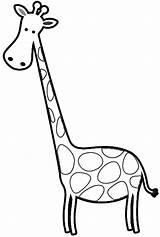 Giraffe Cartoon Coloring Pages Giraffes Printable Book sketch template
