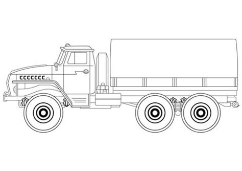 army truck coloring page  printable coloring pages