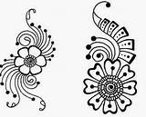 Henna Designs Mehndi Stencils Simple Flower Patterns Templates Template Drawing Google Easy Stencil Flowers Latest Beautiful Beginner Search Getdrawings Mehendi sketch template