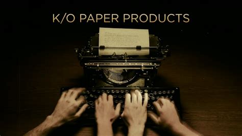 ko paper products audiovisual identity