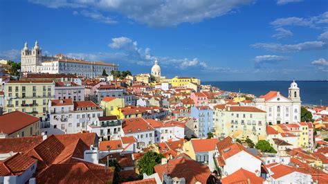 wallpaper cities portugal sky houses lisbon