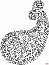 Coloring Pages Paisley Easy Printable Print Getcolorings Color Popular Floral Skip Main sketch template