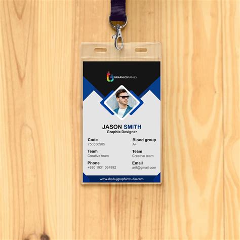 Office Id Card Design Psd Id Card Template Images And Photos Finder