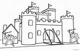 Castle Castillo Ausmalbilder Istana Knights Kanak Ausdrucken Medieval Cool2bkids Pintar Sheets Mewarnai Pewarna Warni Berwarna Bebas Meneroka sketch template