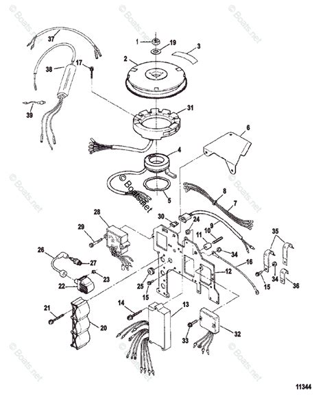 mercury sportjet jet drive hp oem parts diagram  ignition components ser