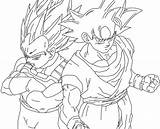 Goku Vegeta Drawing Ultra Instinct Form Coloring Pages Getdrawings Deviantart sketch template