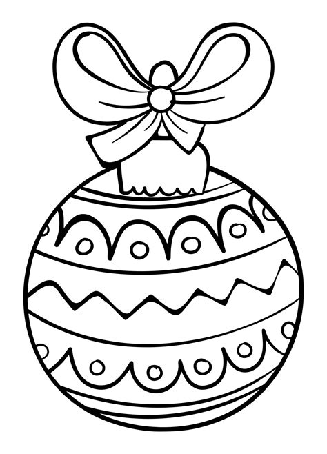 christmas printable ornament coloring pages