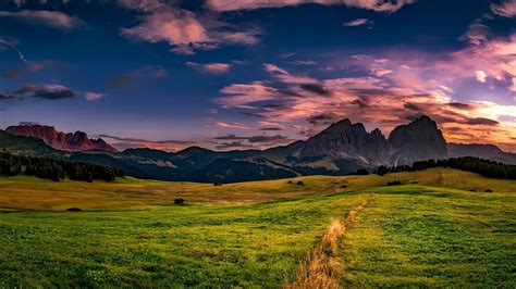 foto gratis paesaggio natura tramonto montagna cielo collina