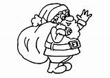 Santa Claus Coloring Pages Kids sketch template