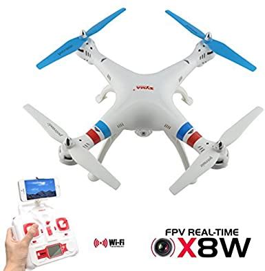 potensic rc quadcopter syma xw  ch  axis real time fpv drone  wifi camerawhite