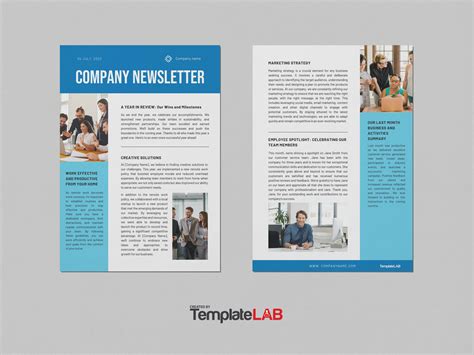 newsletter templates school real estate business