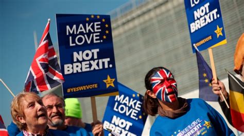 anti brexit marchers swarm london streets demand  vote cpcom