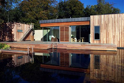 tranquil forest house   sustainable modern design   uk
