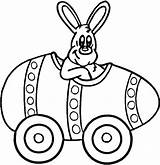 Easter Bunny Coloring Printable Pages Print Car Size sketch template