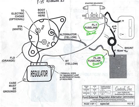 ford  alternator wiring diagram   gmbarco