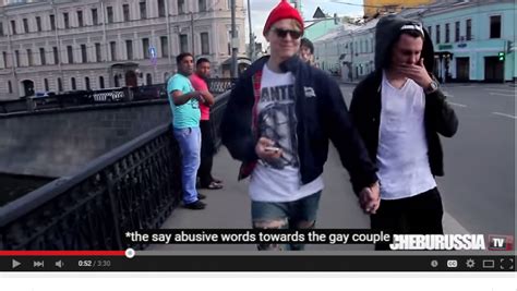 viral youtube video shows homophobic reactions in russia